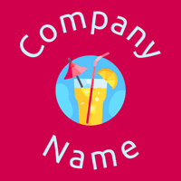 Juice logo on a Razzmatazz background - Cibo & Bevande
