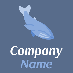 Blue whale on a Kashmir Blue background - Animales & Animales de compañía