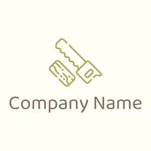 Saw Woodworking logo on a Ivory background - Construcción & Herramientas