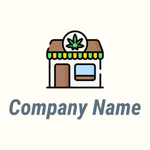 Cannabis on a Floral White background - Abstracto