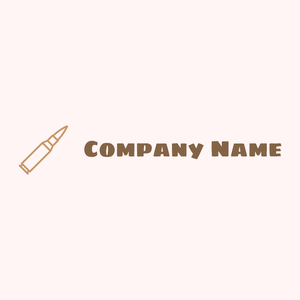 Bullet logo on a redish background - Abstracto