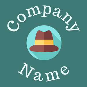 Fedora hat logo on a Ming background - Arte & Intrattenimento