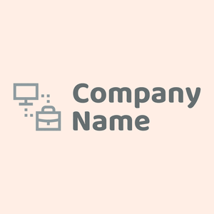 Connection logo on a Seashell background - Negócios & Consultoria