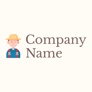 Farmer on a Floral White background - Agricultura
