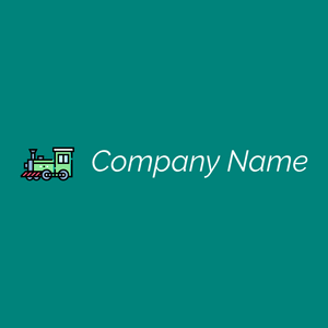 Locomotive logo on a Teal background - Autos & Fahrzeuge
