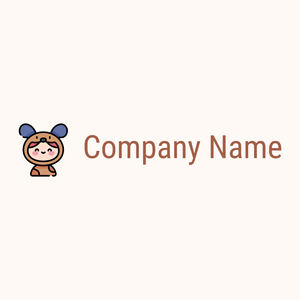Dog logo on a Seashell background - Entretenimento & Artes
