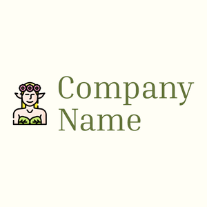 Nymph logo on a Ivory background - Abstrakt