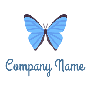 Maya Blue Butterfly on a White background - Animali & Cuccioli