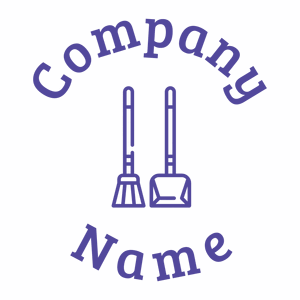 Two Brooms logo on a White background - Limpieza & Mantenimiento