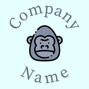Gorilla logo on a Light Cyan background - Tiere & Haustiere