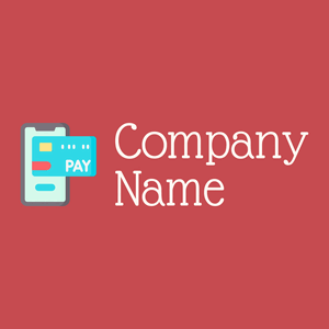 Cashless payment logo on a Sunset background - Computer