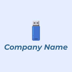Usb logo on a Alice Blue background - Computadores