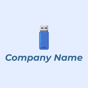 Usb logo on a Alice Blue background - Ordinateur