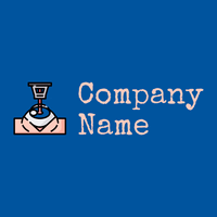 Laser logo on a Cobalt background - Medical & Farmacia
