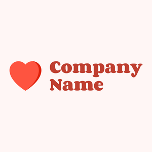 Simple heart logo on a pale background - Rencontre