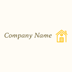 Home logo on a Floral White background - Abstrato