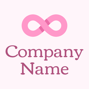 Infinity logo on a Lavender Blush background - Abstrato