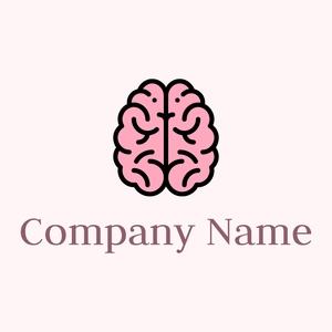 Carnation Pink Brain on a Lavender Blush background - Medical & Farmacia