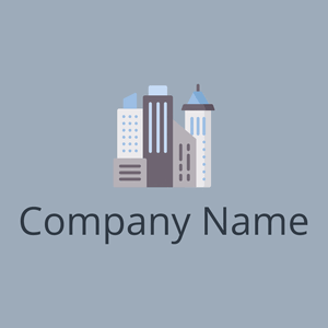 Skyscrapper logo on a grey background - Domaine de l'architechture