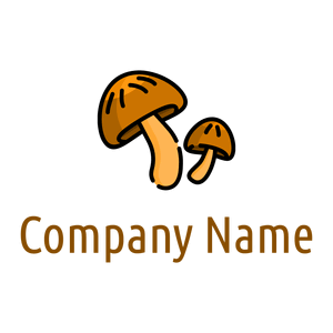 Curved Mushroom on a White background - Agricultura