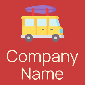 Road trip logo on a Mahogany background - Communauté & Non-profit