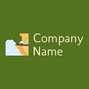 Cliff logo on a Fiji Green background - Ecologia & Ambiente