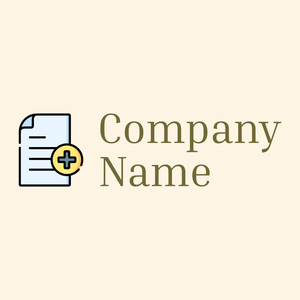 New document logo on a Floral White background - Abstrait