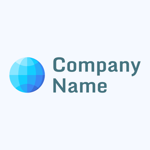 World globe logo on a Alice Blue background - Computadora