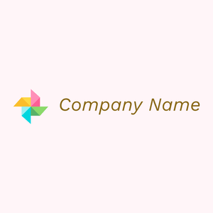 Origami logo on a Lavender Blush background - Abstracto