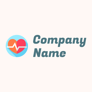 Heartbeat logo on a Seashell background - Medical & Farmacia
