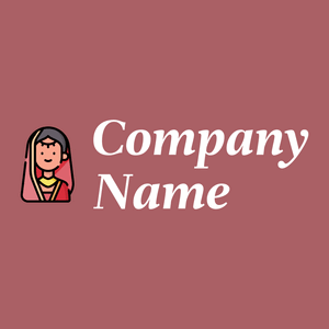 Woman logo on a Coral Tree background - Viaggi & Alberghi