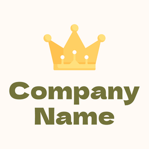 Crown logo on a Seashell background - Abstrait