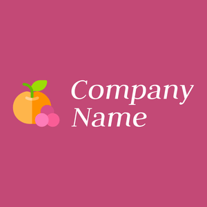 Fruit logo on a Mulberry background - Alimentos & Bebidas