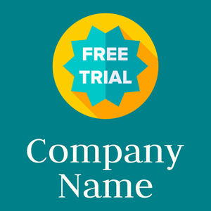 Free trial logo on a Dark Cyan background - Entreprise & Consultant