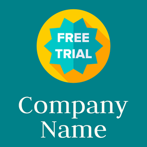 Free trial logo on a Dark Cyan background - Negócios & Consultoria