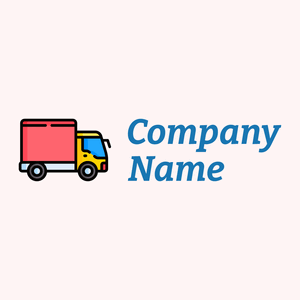 Truck logo on a Snow background - Automobile & Véhicule