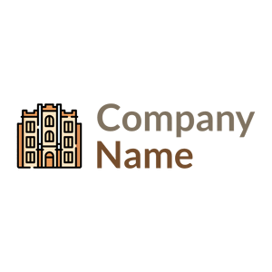 School building logo on a white background - Educación