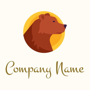 Bear on a Floral White background - Animales & Animales de compañía