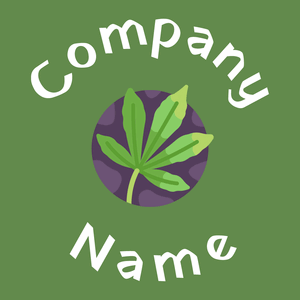 Marijuana logo on a Dingley background - Vastgoed & Hypotheek