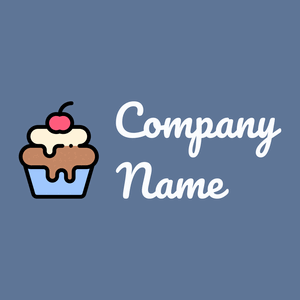 Cupcake on a Waikawa Grey background - Essen & Trinken