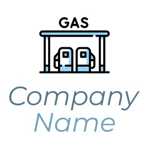 Gas station logo on a White background - Vastgoed & Hypotheek