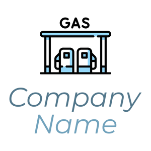 Gas station logo on a White background - Imóveis & Hipoteca