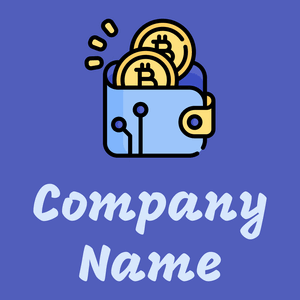 Bitcoin logo on a Free Speech Blue background - Techno