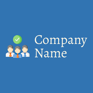 Team logo on a Lochmara background - Zakelijk & Consulting