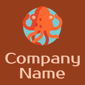 Kraken logo on a Russet background - Animali & Cuccioli