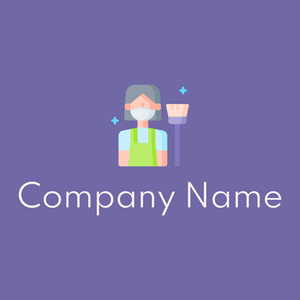 Cleaner logo on a Scampi background - Limpieza & Mantenimiento