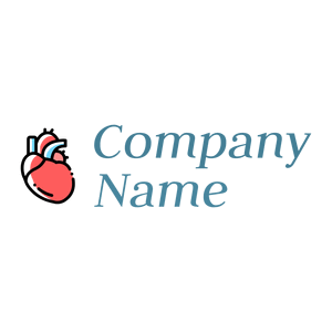 Heart logo on a White background - Hospital & Farmácia