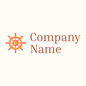 Wheel logo on a Floral White background - Abstrait