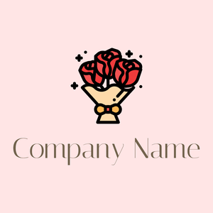 Bouquet logo on a Misty Rose background - Dating