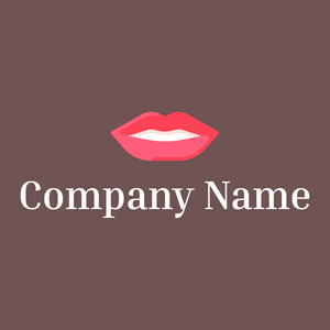 Lips logo on a Buccaneer background - Moda & Beleza